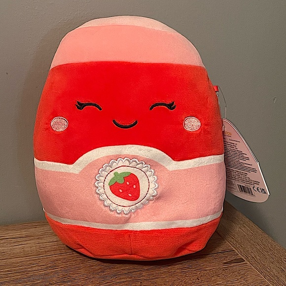 Squishmallows Toys Nwt Janna The Strawberry Jam 7 Squishmallow